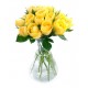 Bouquet of 15 yellow roses