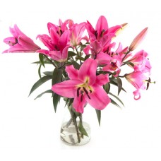 Lily bouquet in a vase